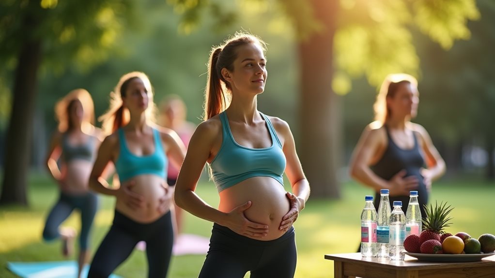 active pregnancy hydration advice