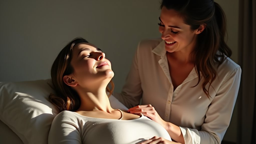 hypnotherapy reduces childbirth anxiety