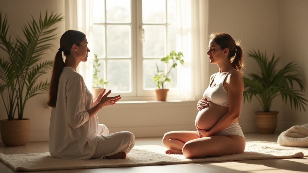 mindful breathing enhances childbirth comfort