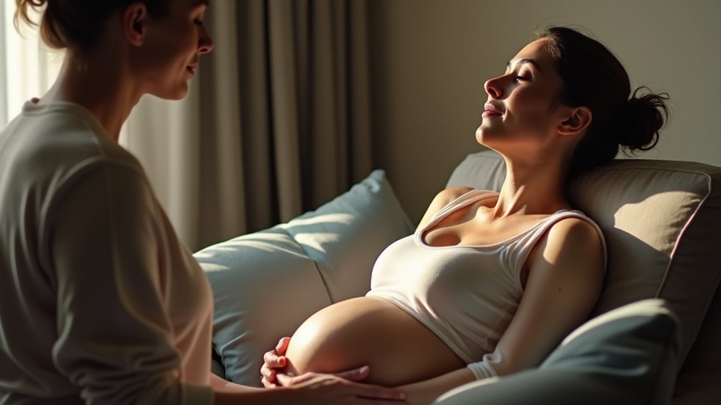 relaxation enhances labor experience